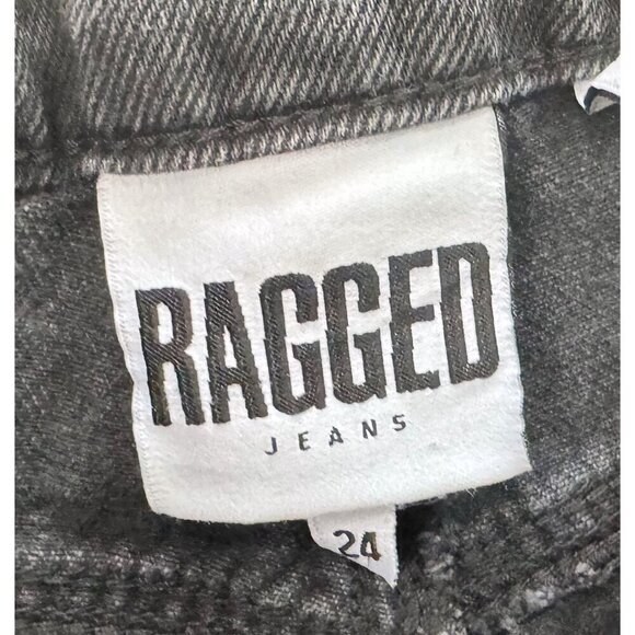 RAGGED PRIEST Striped Multi Tone Panel Mom Jeans Sz 24 - Picture 7 of 8